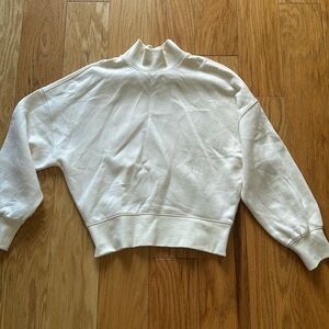 Rails cropped mock neck